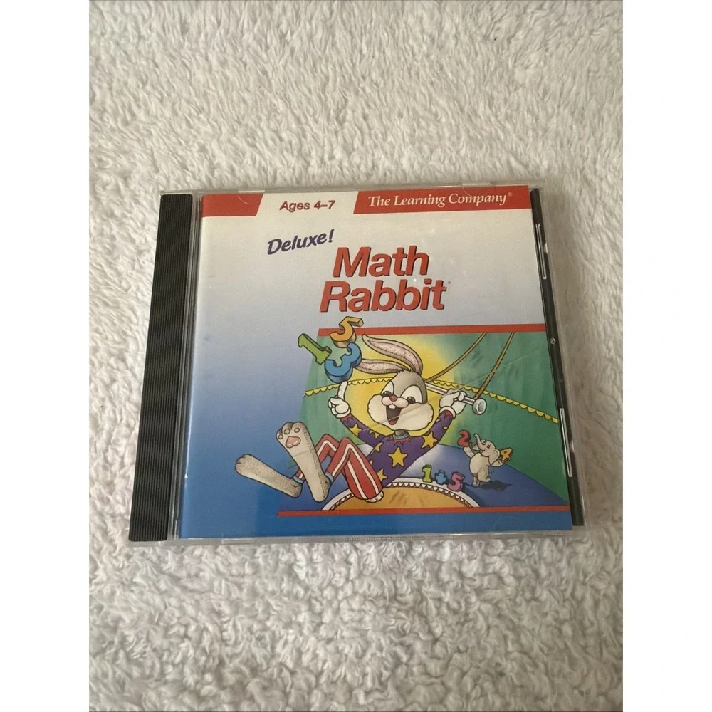 Math Rabbit Deluxe 1996 Macintosh Mac OSX Install PC CD ROM VTG Computer Game